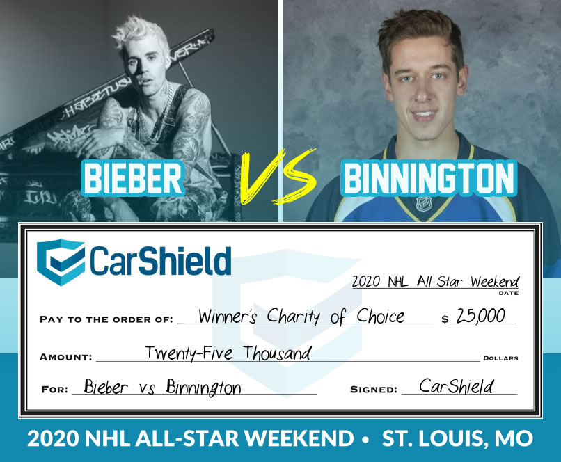 CarShield, Binnington, and Bieber: a winning combination for Charity